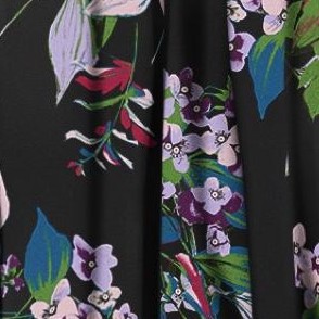 black multi floral