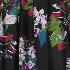 black multi floral