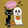 Juniors Womens Lost Gods Halloween Treat Friends Festival Muscle Tee - 2 of 4