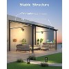 10 x 10 FT Wall Mounted Gazebo, Hardtop Lean-to Pergola with Polycarbonate Roof - 2 of 4