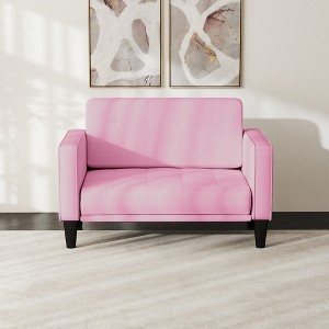 Kayamas 70" Small Loveseat Sofa Small Couch for Living Room, Comfy Love Seat with Removable Washable Cover and Solid Wood Frame - 1 of 4