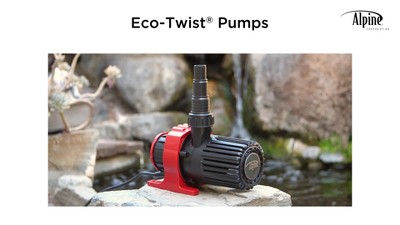 5300GPH Black and Red Ceramic Pond Pump with Controller