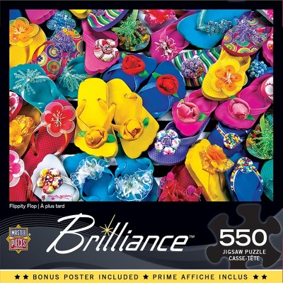 MasterPieces Brilliance Puzzles Collection - Flippity Flop 550 Piece Jigsaw Puzzle