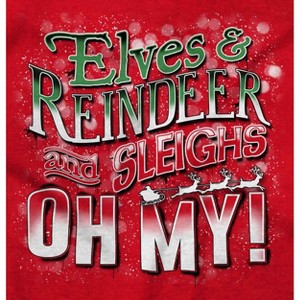 Xmas Elves Reindeer Sleighs Oh My Hoodie Sweatshirt Women Men Brisco Brands - 1 of 4