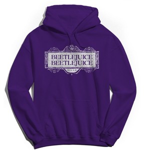 Beetlejuice Men's Beetlejuice Beetlejuice Logo Long Sleeve Graphic Cotton Sweatshirt Hoodie - 1 of 1