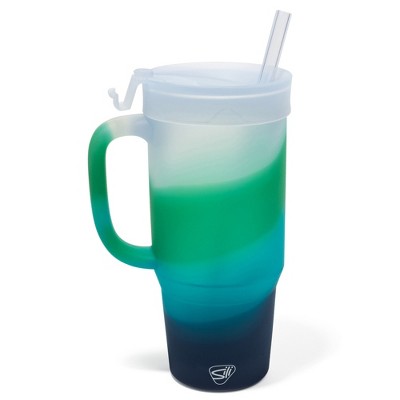 Silipint: 32oz Silicone Humbler W/ Lid & Straw, Mountain Air