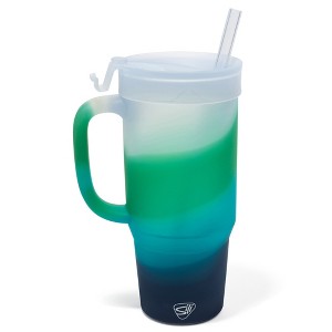 Silipint: 32oz Silicone Humbler W/ Lid & Straw, Mountain Air - 1 of 4