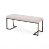 TiramisuBest Ottoman Bench - Light Grey Fabric Entryway Bench, 47.25"L x 17.5"W x 16.5"H - 4 of 4