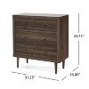 NicBex 3 Drawers Dresser for Bedroom,Chest of Drawers with Round Knobs Design,Modern Freestanding Dresser,Storage Dressers for Bedroom - 3 of 4