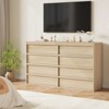 8 Drawer Dresser for Bedroom, 54" Wide Modern Double Dresser Organizer with Concave Handles, Wooden Chest of Drawers - 4 of 4