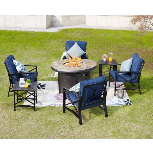 6pc Patio Fire Seating Set Patio Festival Target