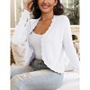 Coolmee Women's Cardigan Sweaters Open Front Long Sleeve Cropped Bolero Shrugs for Dresses - 2 of 4