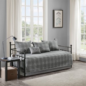 6pc Chet Daryl Daybed Set Gray