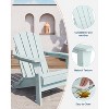Folding Adirondack Chair - HDPE Outdoor All-Weather Fire Pit Chairs, Ergonomic Extended Backrest for Patio, Garden Pool, Backyard - 4 of 4