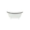 Cheung's Lavande Metal Fleur-de-Lis Mini Tub Decor - White - 4 of 4