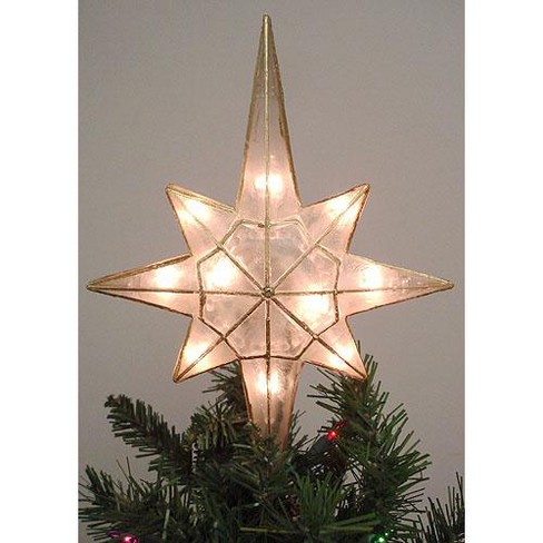 EAMBRITE 21 Light 12Inch Classical Multi-Pointed Bethlehem Star Treetop for Home Party Holiday Winter Xmas Decorations