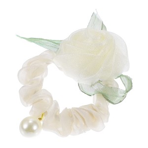 Unique Bargains Women's Fashion Rose Flower Hair Scrunchies 3.15"x1.97" 1 Pc - 1 of 4
