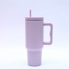 Slickblue 40 oz Modern Stainless Steel Tumbler with Handle & Straw - 7 Color Choices, Stylish Drinkware - 2 of 4