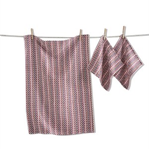 TAG Variegated Dishtowel & Cloth S/3 Harvest - 1 of 1