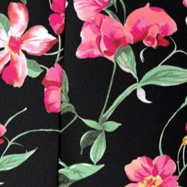 black floral