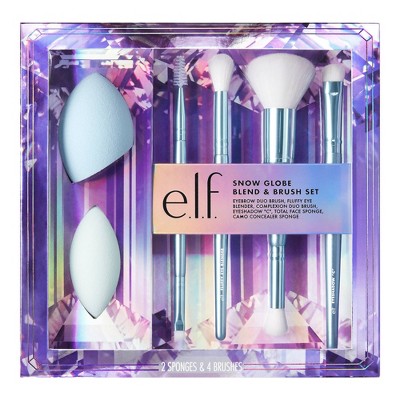 e.l.f. Snow Globe Blend & Brush Holiday Gift Set - 6ct