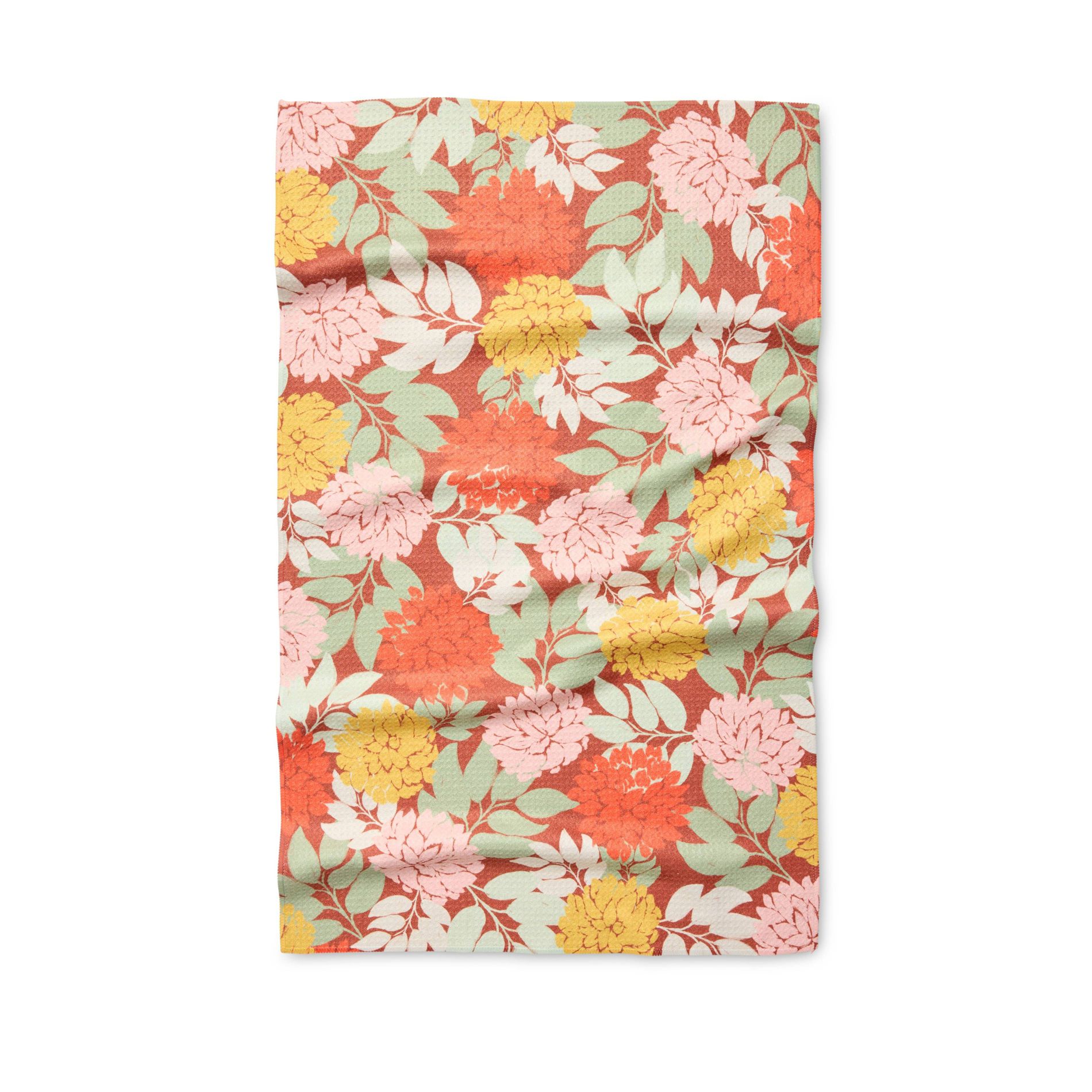 Geometry Kitchen Tea Towel Golden Bramble