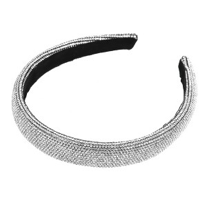 Unique Bargains Women's Simplicity Rhinestone Wide-brimmed Headband 1 Pc - 1 of 4