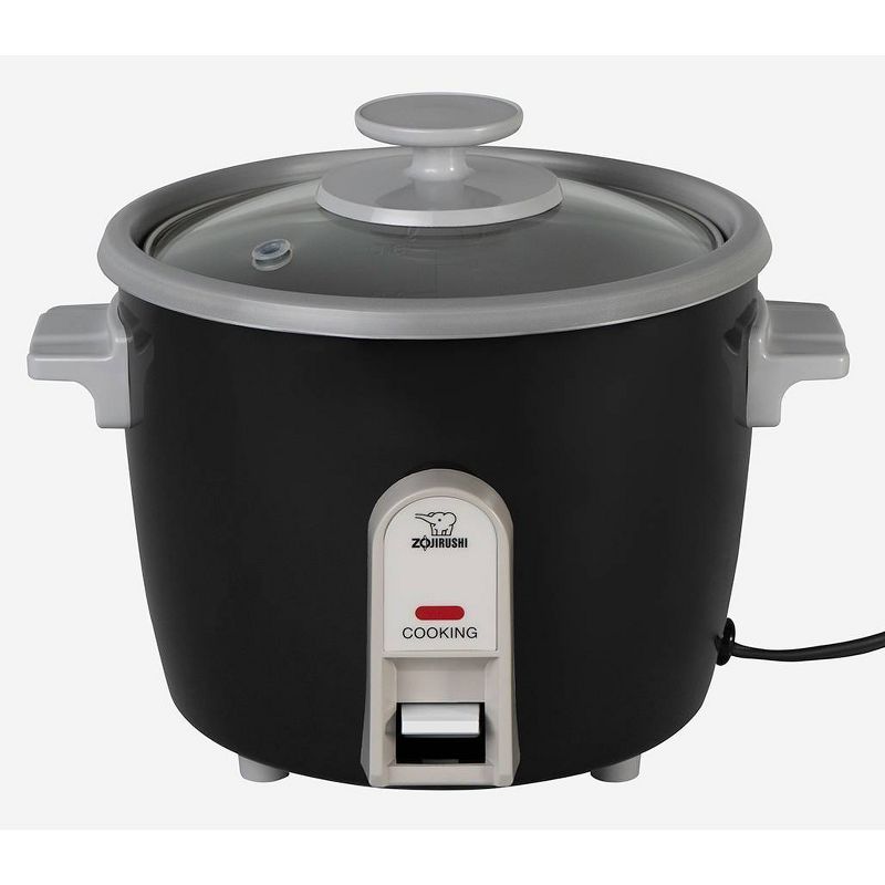Zojirushi 3 Cup Automatic Rice Cooker &#38; Steamer - Black - NHS-06BA, 1 of 5