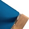 Perla 4pk Acacia Wood Club Chairs - Teak/Blue - Christopher Knight Home: Outdoor Seating with Iron Hardware, Foam Cushions - 3 of 4