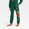 Kids' Dr. Seuss The Grinch Evergreen Fleece Sweatpants - Dark Green - 2 of 3