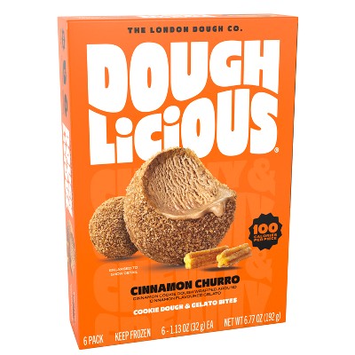 Doughlicious Cinnamon Churro Frozen Cookie Dough & Gelato Bites - 7.2oz/6ct