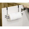 Basicwise Over The Cabinet Paper Towel Holder, Black - 3 of 4