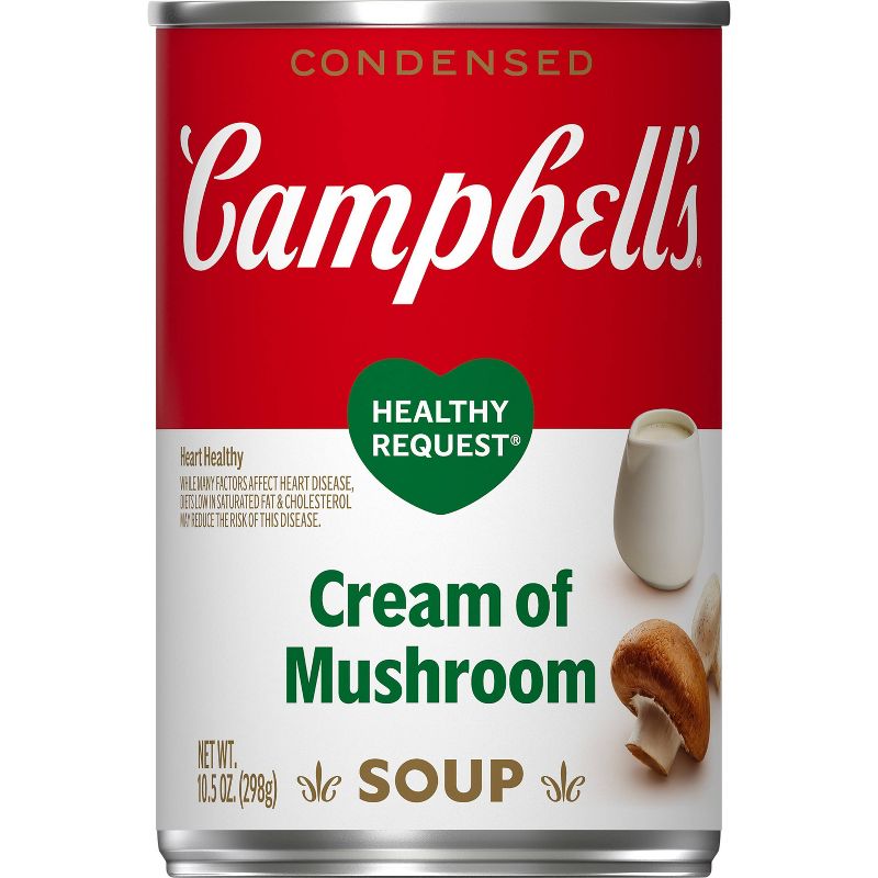 Campbell&#39;s Condensed Healthy Request Cream of Mushroom Soup - 10.5oz, 1 of 13
