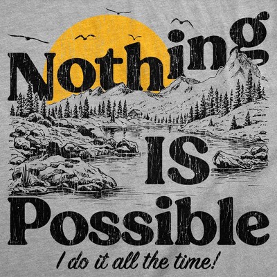 Мужские футболки Crazy Dog T-Shirts, Inc. Mens Funny T Shirts Nothing Is Possible I Do It All The Time Sarcastic Nature Graphic Novelty Tee for Men - Crazy Dog Men's T Shirt With Sarcastic L — фото 2