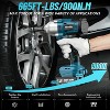 SEESII 21V High Torque Impact Wrench Kit with 4.0Ah Batteries & Case - Powerful Cordless Tool for Car Repair, Home DIY, Lug Nut Removal - 2 of 4