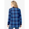 Woman Within Plus Size Pintucked Flannel Shirt - 3 of 4