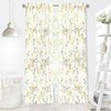 Kate Aurora 2 Piece Shabby Chic Cherry Blossom Designed Airy Sheer Rod Pocket & Back Tab Curtain Panels - 3 of 3