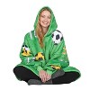 Catalonia Woman Wearable Blanket Hoodie Oversized Sweatshirt, Warm Fleece Pullover Adult Blanket, Cozy Birthday Gift for Woman Wife - 3 of 4