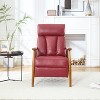 CAVINAS Premium Linen Accent Chair with Solid Wood Frame, Modern Armchair for Living Room, Bedroom, Study, Dark Gray - 2 of 4