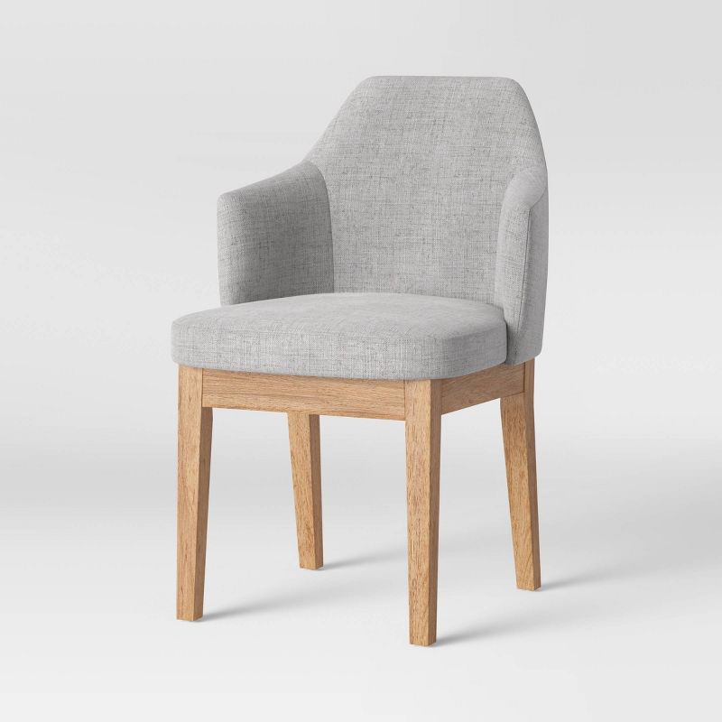 Kinston Curved Back Upholstered Dining Chair - Threshold™, 1 of 10