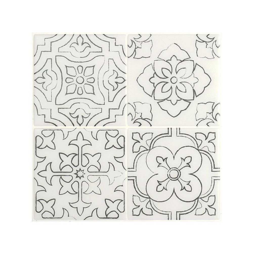 Smart Tiles Vintage Giotto Peel and Stick Backsplash Tiles Colorful