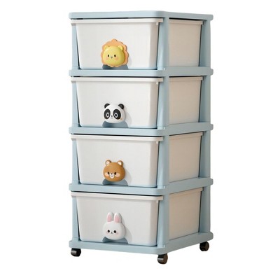 Drawer Storage Rack, Flexible Mobility with Wheels for Study, Bedroom, Living Room, Dormitory