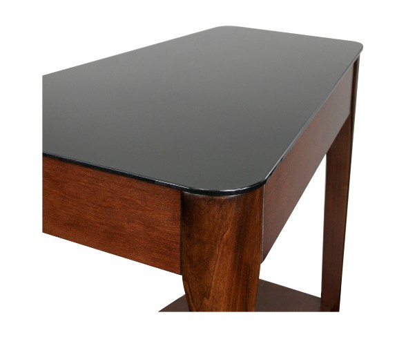 Obsidian Recliner Wedge Table - Chestnut - Leick Home