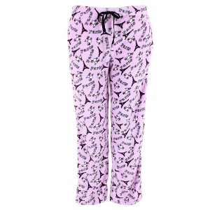 CTM Women's Paris Poodle Pajama Pants - 1 of 3