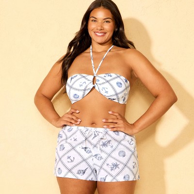 Shade & Shore Women's Cotton Short Swim Cover Up - Shade & Shore™ Multi M — фото 4