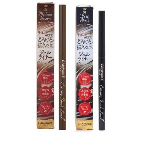 CANMAKE ② Canmake Creamy Touch Liner, #02 Medium Brown & #01 Deep Black