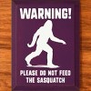 Slickblue Funny Sasquatch Warning Sign, Rustic Knotty Pine, 9x12 Wood Wall Plaque, Multiple Colors - 2 of 3