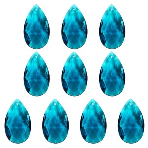 Unique Bargains Crystal Pendants Teardrop Beads for DIY Lamp Arts Crafts Decoration 10 Pcs - 1 of 4