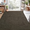 Modern Washable Area Rug, Soft Non-Slip Carpet for Living Room & Bedroom, Large Farmhouse Throw Rug, Non-Shedding, Stain Resistant (Multi) - 2 of 4