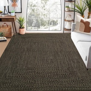 Modern Washable Area Rug, Soft Non-Slip Carpet for Living Room & Bedroom, Large Farmhouse Throw Rug, Non-Shedding, Stain Resistant (Multi) - 1 of 4